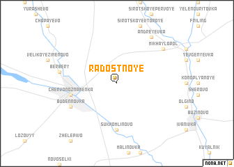 map of Radostnoye