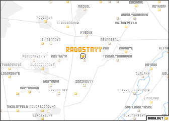 map of Radostnyy