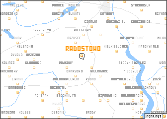 map of Radostowo