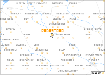 map of Radostowo