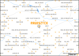 map of Radoszyce