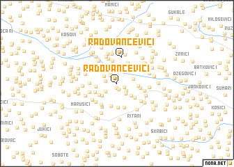 map of Radovančevići