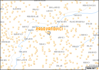 map of Radovanovići