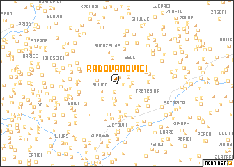 map of Radovanovići