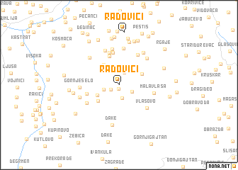 map of Radovici