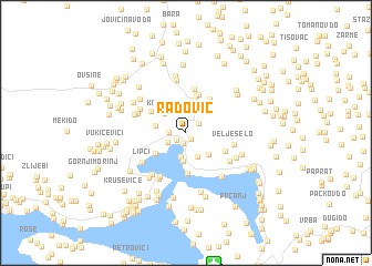 map of (( Radović ))