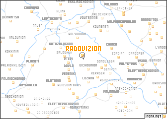 map of Radovízion