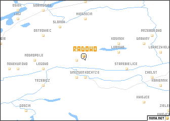 map of Radowo