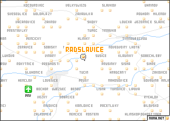 map of Radslavice