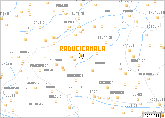 map of Radučića Mala