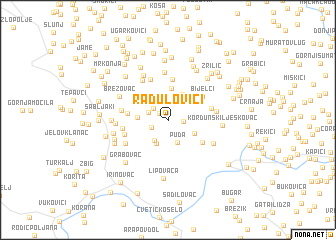 map of Radulovići