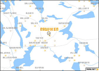 map of Rådviken