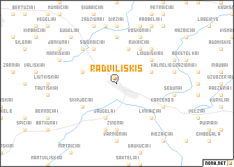 map of Radviliškis
