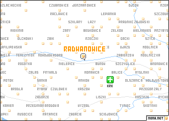 map of Radwanowice