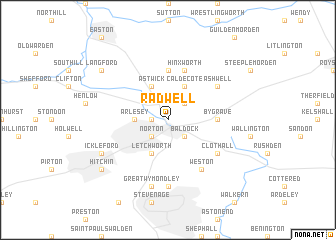 map of Radwell