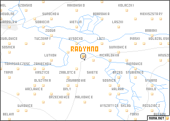 map of Radymno