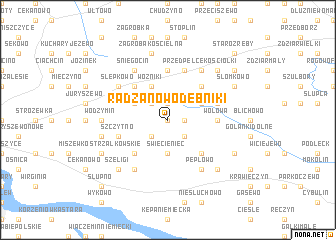 map of Radzanowo Dębniki