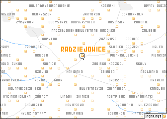 map of Radziejowice