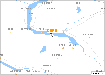 map of Råen