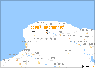 map of Rafael Hernandez