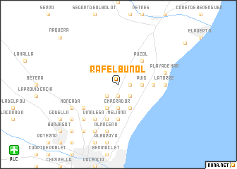 map of Rafelbuñol