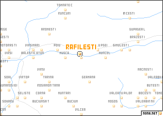 map of Rafileşti