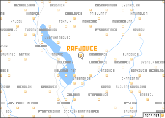 map of Rafjovce