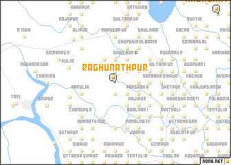 map of Raghunāthpur