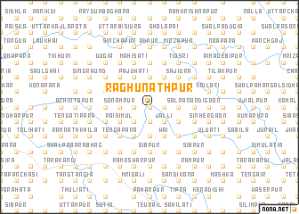 map of Raghunāthpur