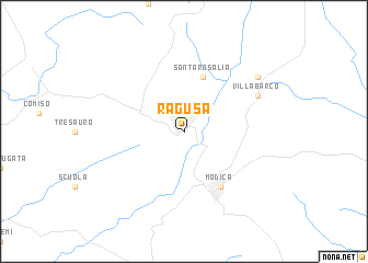 map of Ragusa