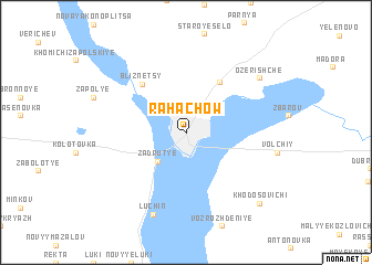 map of Rahachow