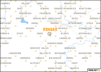 map of Rahden