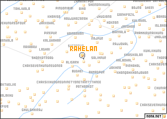 map of Rāhelān