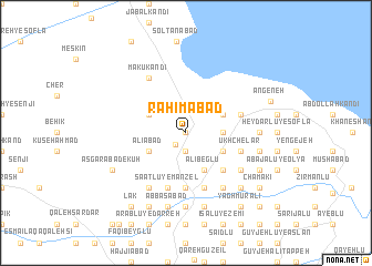 map of Raḩīmābād