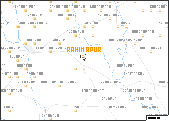 map of Rahīmāpur