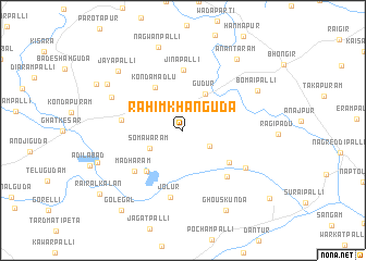 map of Rāhīm Khānguda