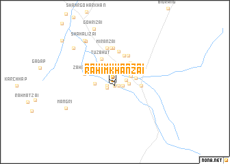 map of Rahim Khānzai