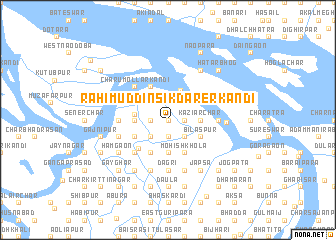 map of Rahimuddin Sikdārer Kāndi
