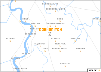 map of Raḩmānīyah