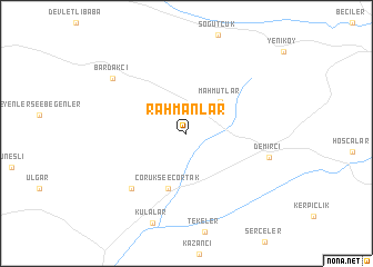 map of Rahmanlar