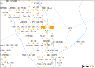 map of Raḩmān
