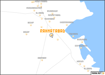 map of Raḩmatābād