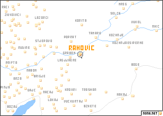 map of Rahovic