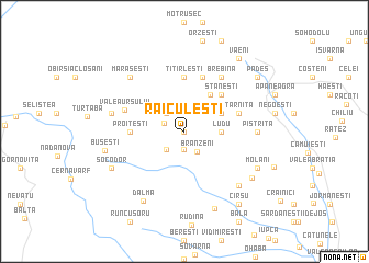 map of Răiculeşti