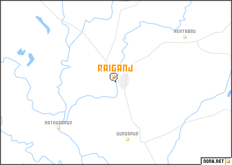 map of Rāiganj