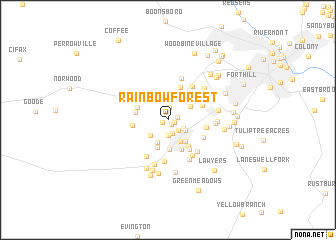 map of Rainbow Forest