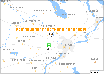 map of Rainbow Home Court Mobile Home Park