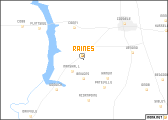 map of Raines