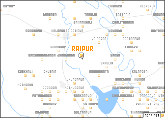 map of Rāipur