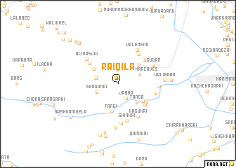 map of Rāi Qila